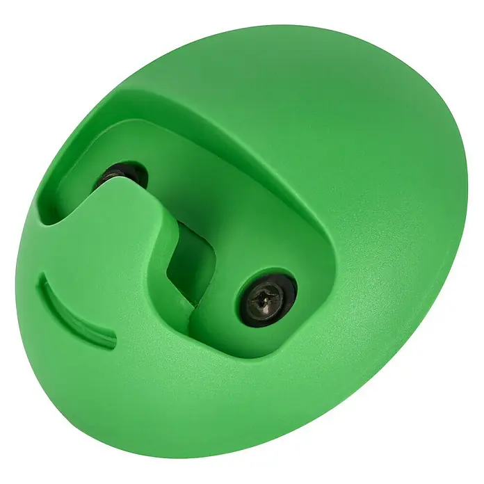 Häfele Gancho para colgar - Diámetro: 119,3 mm, Verde - Clip de cable verde para montaje en pared. Ideal para una gestión ordenada de cables y fácil instalación, hecho de material robusto.
