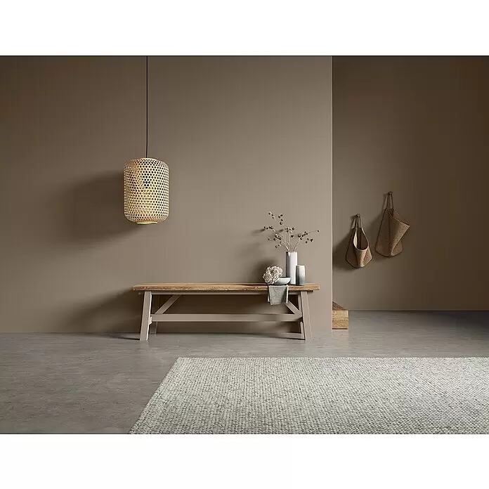 SCHÖNER WOHNEN-Farbe Naturell Wandfarbe Kreidefarbe - Holzkunst - warmes Naturbraun, Matt, 1 l, Konservierungsmittelfrei - Stimmungsaufnahme