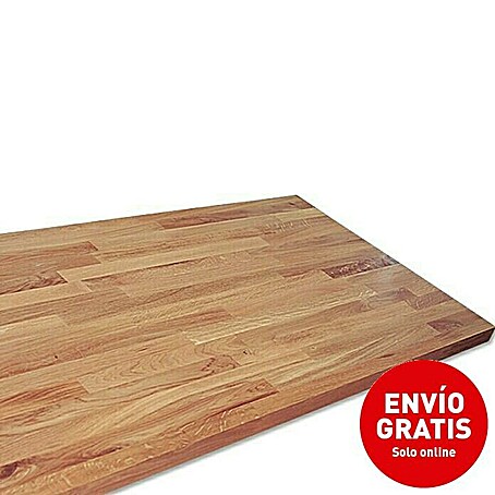 Exclusivholz Encimera (Roble, 260 x 63,5 x 2,6 cm)