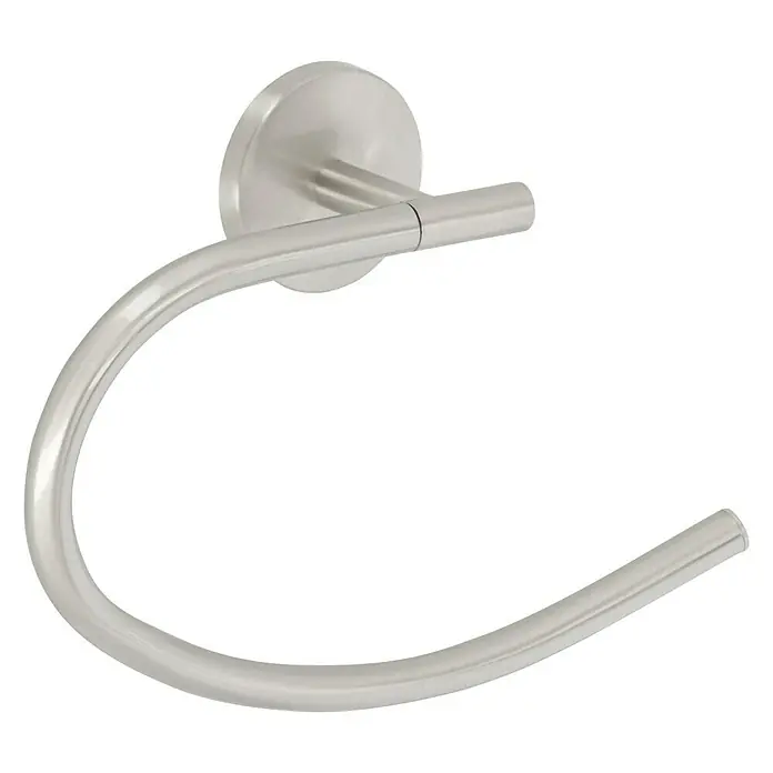 Venus Alosa Handtuchring - Chrom, Matt - Elegantes Handtuchring aus gebürstetem Edelstahl. Dieses stilvolle Badaccessoire bietet eine praktische und ästhetische Lösung zur Handtuchaufbewahrung.