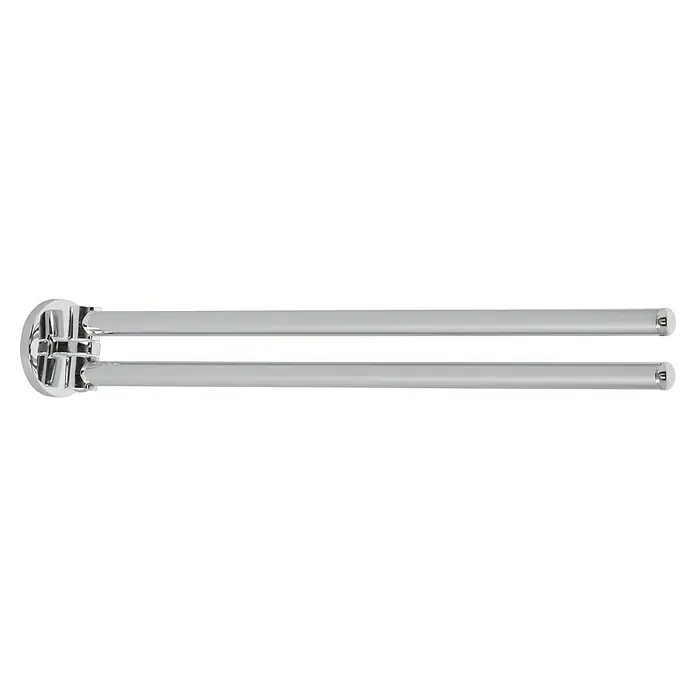 Venus Marina Handtuchhalter - 2-armig, Verchromt, Montageart: Schrauben - Handtuchhalter aus verchromtem Messing, mit zwei Stangen. Optimal für Badezimmer, um Handtücher stilvoll aufzubewahren.