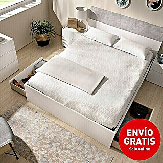 Set muebles de dormitorio Gia (Blanco/Cemento, 4 pzs.)