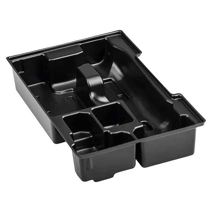 Bosch Professional Aufbewahrungseinlage L-Boxx 102 - 61 x 318 x 203 mm, Passend für: GWB 12V-10, GWI 12V-5 - Schwarze Kunststoff-Werkzeugablage mit mehreren Fächern zur Organisation von Werkzeugen oder Kleinteilen.