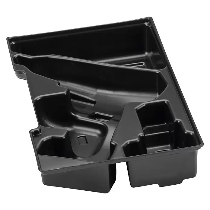Bosch Professional Aufbewahrungseinlage L-Boxx 102 - 61 x 318 x 203 mm, Passend für: GDR 12V-110/12V-105, GDS 12V-115, GSB 12V-15, GSR 12V-20/12V-15 - Schwarze Vakuum-Form-Kunststoffablage mit maßgeschneiderten Fächern für Werkzeugaufbewahrung oder Produktverpackung.