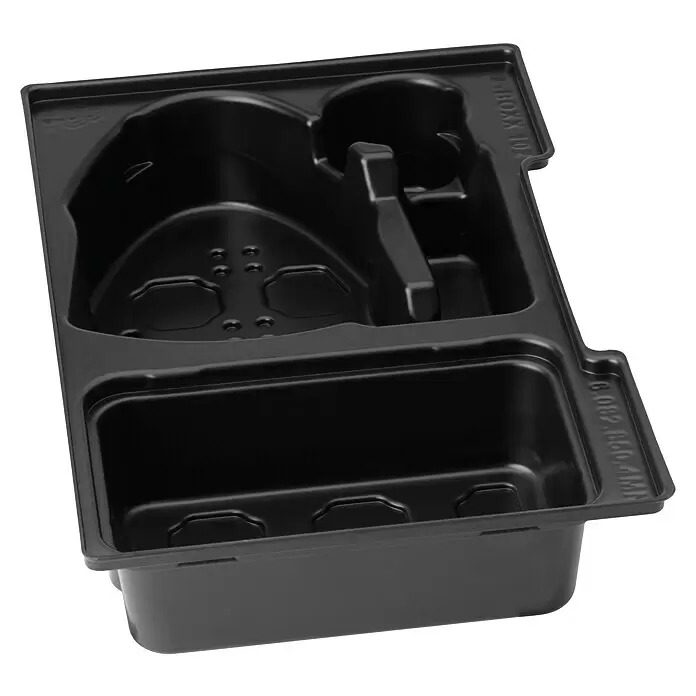 Bosch Professional Aufbewahrungseinlage L-Boxx 102 - 61 x 318 x 203 mm, Passend für: GOS / GSA / GUS / GWB 12 V-LI - Schwarze Kunststoff-Organisereinlage mit mehreren Fächern für Werkzeuge oder Kleinteile.