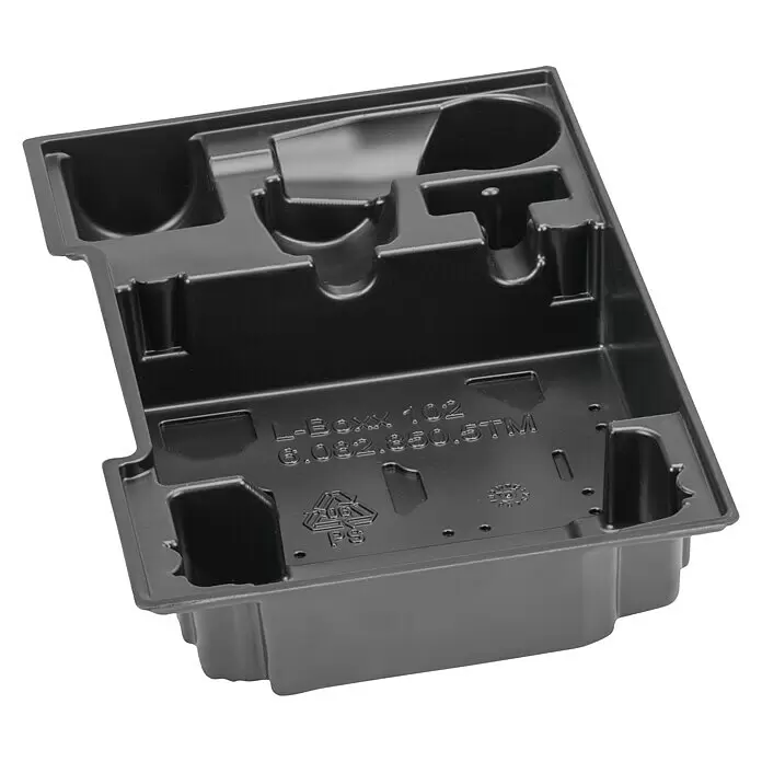 Bosch Professional Halbeinlage L-Boxx 136 - FlexiClick-Aufsätze für GSR 18V-60, 70 x 311 x 240 mm - Diagonale Ansicht