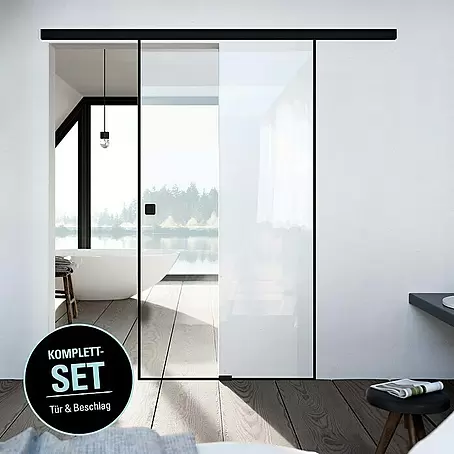 Diamond Doors Black Edition Schiebetür-Komplettset Edge