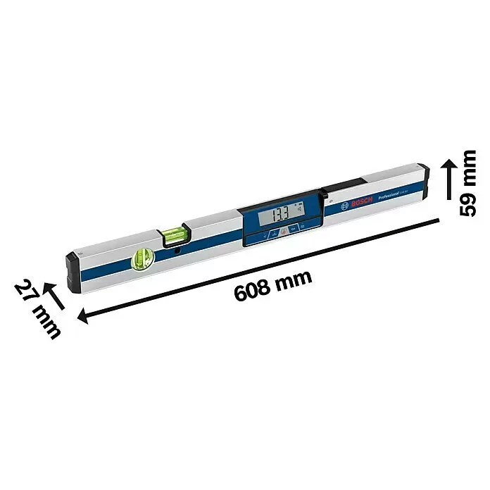 Bosch Professional Digitale Wasserwaage GIM 60 L - Länge: 61,8 cm - Skizze