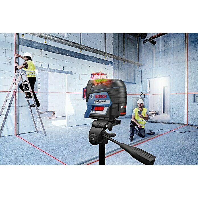 Bosch Professional Linienlaser (Max. Arbeitsbereich: 120 m mit Empfänger)