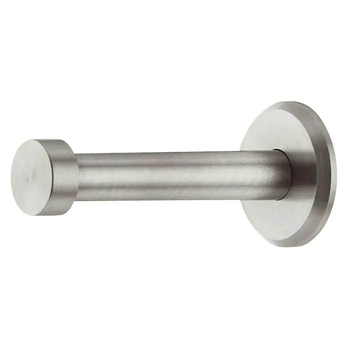 Häfele Gancho para colgar - Equipamiento: 1 gancho, Ø x L: 30 x 72 mm, Acero inoxidable, Cepillado, Mate - Este robusto perchero de acero inoxidable cepillado es un complemento elegante y funcional para cualquier hogar.