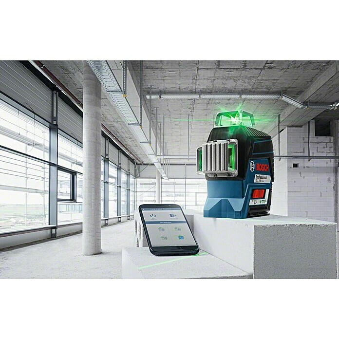 Bosch Professional Linienlaser GLL 3-80C (Max. Arbeitsbereich: 30 m, 7 -tlg.) | BAUHAUS