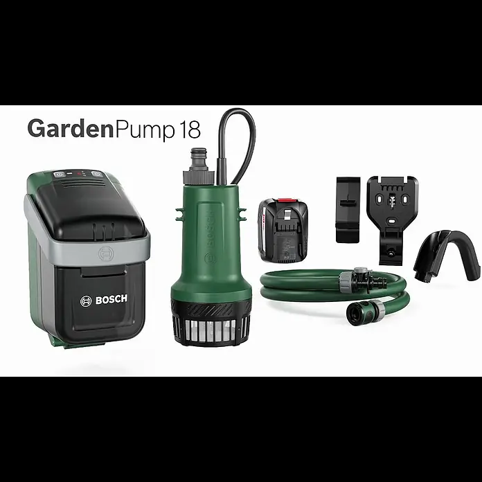 Bosch Power for All 18V Akku-Regenfasspumpe GardenPump 18V-2000 - 18 V, Ohne Akku, Max. Fördermenge: 2.000 l/h - Bosch GardenPump 18 - Anleitung