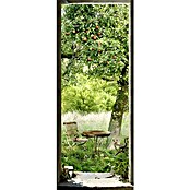 Türaufkleber (Ausblick in den Garten, 83 x 204 cm)
