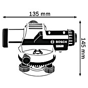 Bosch Professional Optisches Nivelliergerät GOL 26 G (Max. Arbeitsbereich: 100 m, Maßeinteilung: 360 °) | BAUHAUS