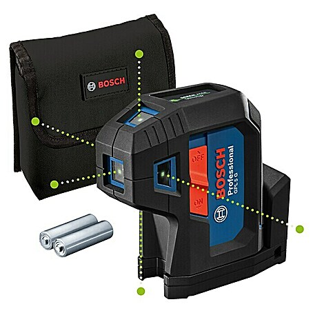 Bosch Professional Puntero láser GPL 5 G (Zona de trabajo máx.: 30 m, 5 puntos láser)