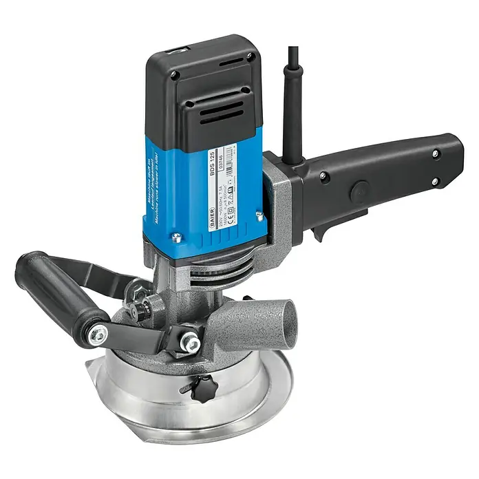Baier Betonschleifer BDS 125 - 1.400 W, 8.500 U/min, Durchmesser Schleifteller: 125 mm - Das Bild zeigt eine Baiersche BDS 125 Schleifmaschine. Diese Betonschleifmaschine ist ideal zum Schleifen von Betonoberflächen.