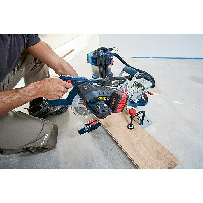 Bosch Professional AMPShare 18V Akku-Kapp- & Gehrungssäge GCM 18V-216 DC Biturbo (18 V, Ohne Akku, 2.500 U/min - 4.500 U/min) | BAUHAUS