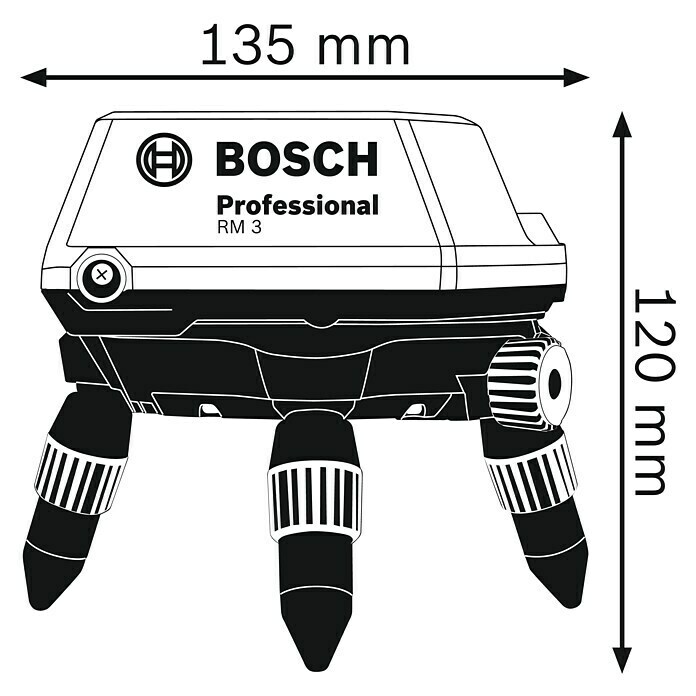 Bosch Professional Universalhalterung (Blau/Scharz/Rot, Passend für: GCL 2-50 C, GCL 2-50 CG) | BAUHAUS