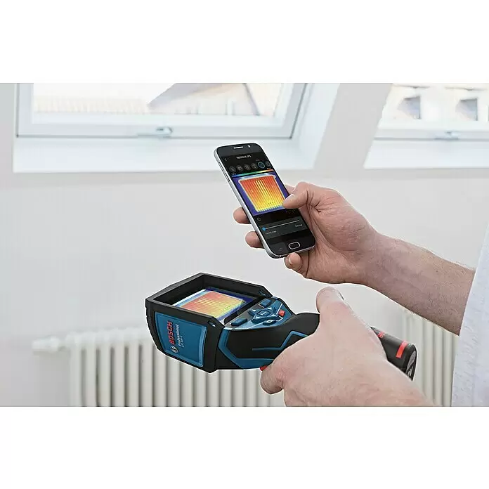 Bosch Professional Wärmebildkamera GTC 400 C - Messbereich Temperatur: -10 °C - 400 °C - Anwendungsbeispiel