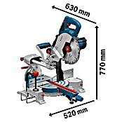 Bosch Professional AMPShare 18V Akku-Kapp- & Gehrungssäge GCM 18V-216 DC Biturbo (18 V, Ohne Akku, 2.500 U/min - 4.500 U/min) | BAUHAUS