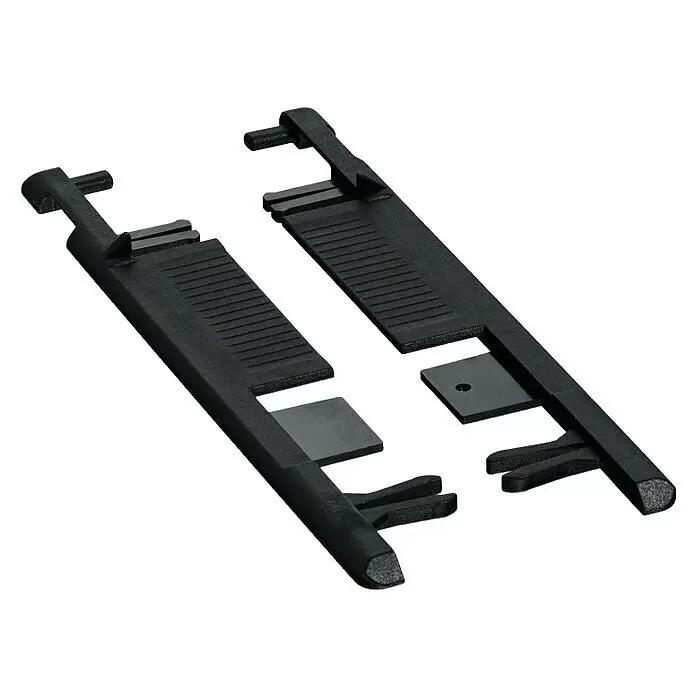 Bosch Professional Kappe FSN KK - Kunststoff, Passend für: Bosch Professional Führungsschienen - Zwei schwarze Kunststoff-Lüftungshalterungen für das Auto, zum Anklippen an Lüftungsschlitze.