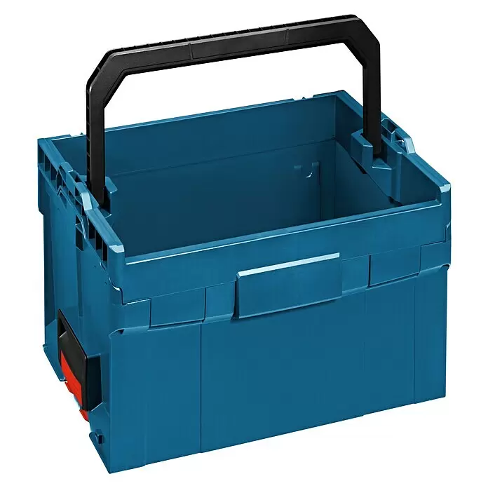 Bosch Professional Werkzeugkoffer LT-Boxx 272 - L x B x H: 44,2 x 34,5 x 28,5 cm, ABS - Leere blaue Kunststoff-Werkzeugkiste mit schwarzem Tragegriff, für professionelle Werkzeugaufbewahrung.