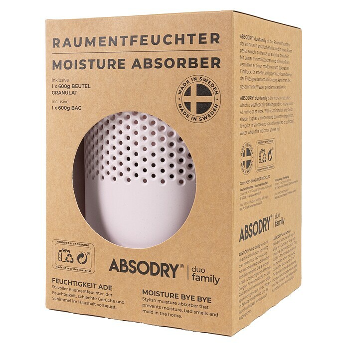 Absodry Absorbeur d’humidité Duo Family Rose