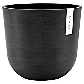 Ecopots Oslo Pflanztopf (Außenmaß (Ø x H): 25 x 21,8 cm, Kunststoff, Dunkelgrau) | BAUHAUS