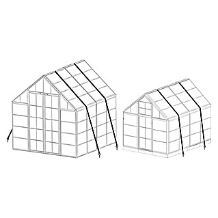 Palram – Canopia Gewächshaus-Erdanker (Stahl)