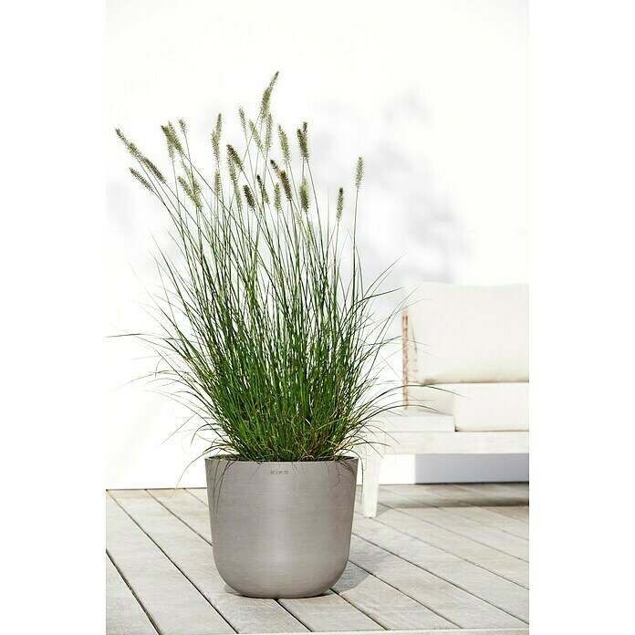 Ecopots Oslo Pflanztopf (Außenmaß (Ø x H): 35 x 30,5 cm, Kunststoff, Braungrau) | BAUHAUS