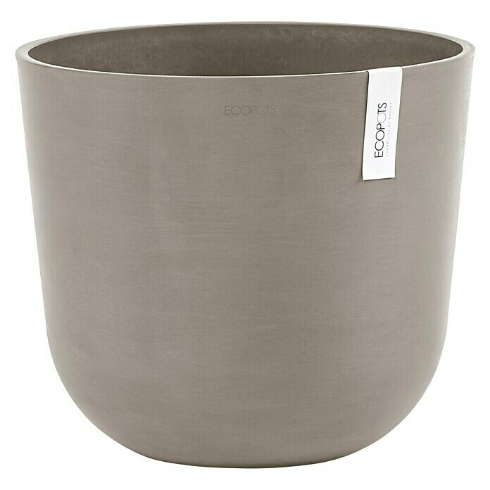 Ecopots Oslo Pflanztopf (Außenmaß (Ø x H): 35 x 30,5 cm, Kunststoff, Braungrau) | BAUHAUS