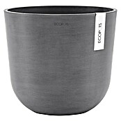 Ecopots Oslo Pflanztopf (Außenmaß (Ø x H): 25 x 21,8 cm, Kunststoff, Grau) | BAUHAUS