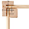 Karibu Gartenhaus Askola (L x B: 217 x 462 cm, Wandstärke: 19 mm, Flachdach, Natur, Mit Anbau)