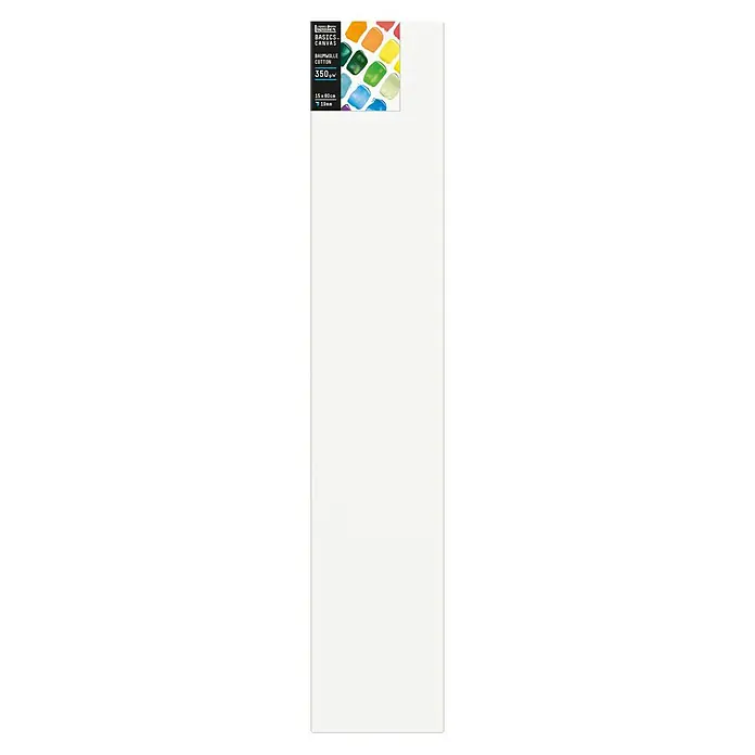 Liquitex Basics Keilrahmen Canvas - 80 x 15 x 1,9 cm, Baumwolle, 3-fach grundiert - Liquitex Basics Leinwand, Baumwolle, 15 x 80 cm, ideal für Künstler und Hobbybastler. Robuste Leinwand für Acryl- und Ölmalerei.