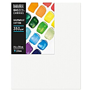 Liquitex Basics Keilrahmen CNV (30 x 24 x 1,9 cm, Baumwolle, 3-fach grundiert)