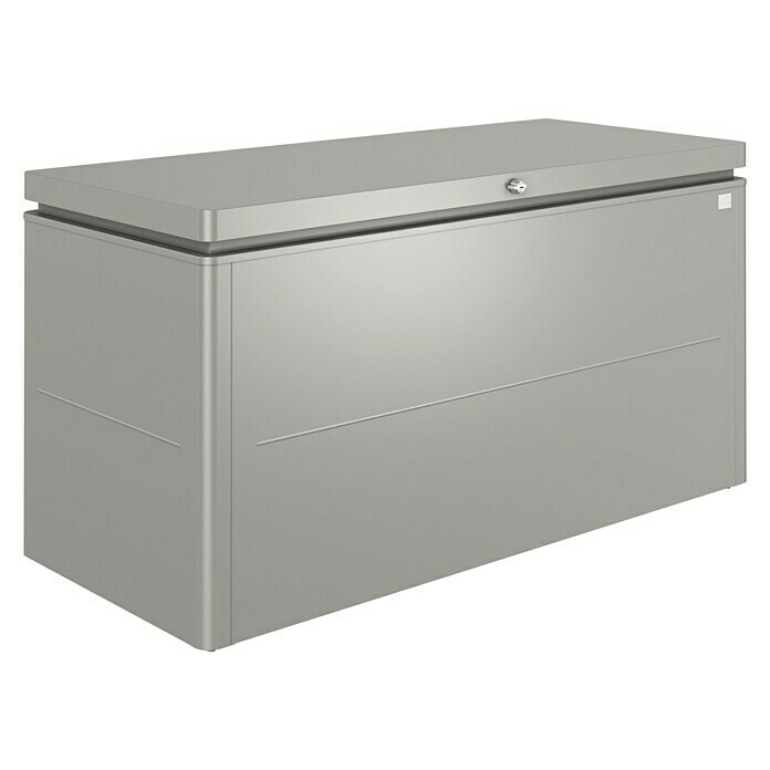 Biohort Garten-Aufbewahrungsbox LoungeBox 160 (Quarzgrau Metallic, 160 x 70 x 83 cm, Stahlblech)