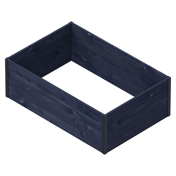 Upyard Hochbeet Gardenbox I-Box (120 x 80 x 40 cm, Holz, Schwarz) | BAUHAUS