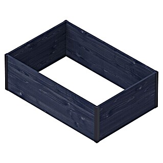 Upyard Hochbeet Gardenbox I-Box (120 x 80 x 40 cm, Holz, Schwarz)