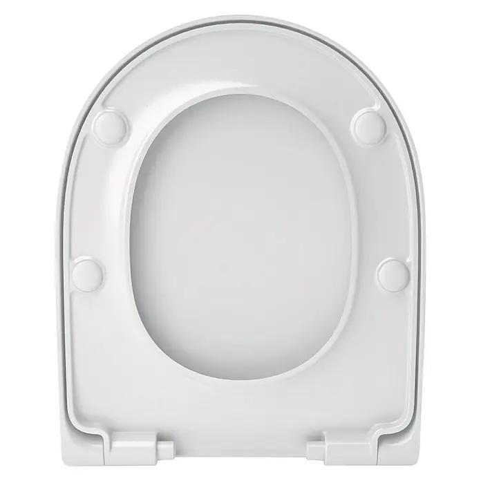 Camargue New York WC-Sitz 3.0 - Duroplast, Weiß, Mit Absenkautomatik - Weißer Toilettensitz mit ovaler Öffnung und Befestigungselementen. Schlichtes Design für jedes Badezimmer.