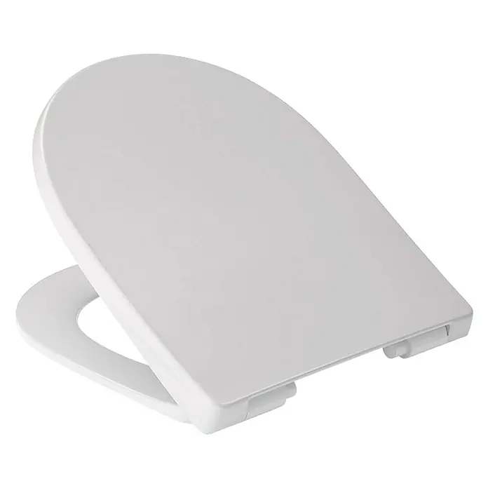 Poseidon WC-Sitz Korsika - Duroplast, Weiß, Mit Absenkautomatik - Weißer Toilettensitz mit Deckel, minimalistisches Design für moderne Badezimmer. Sorgt für Komfort und Hygiene im Alltag.