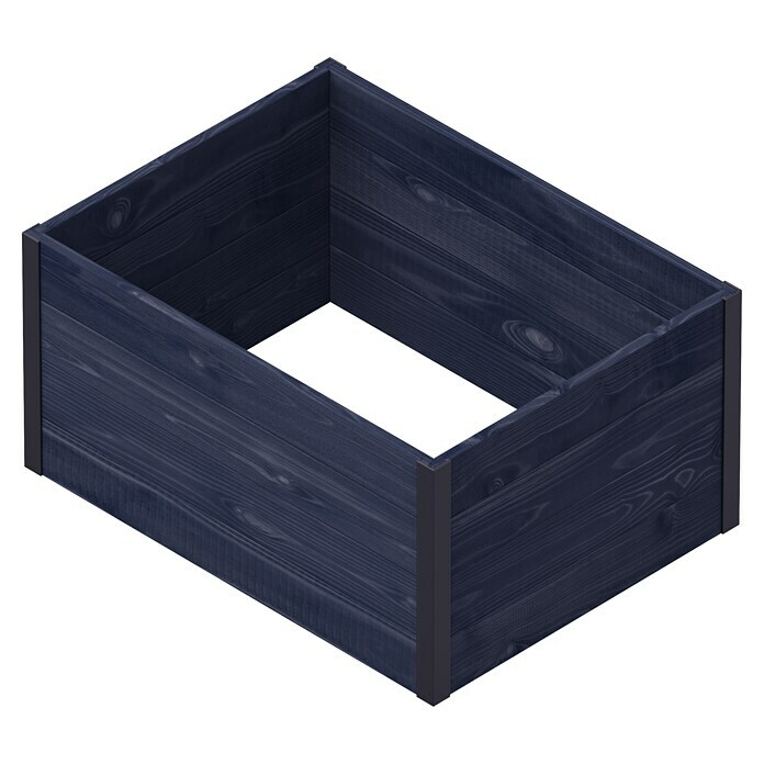 Upyard Hochbeet Gardenbox I-Box (80 x 60 x 40 cm, Holz, Schwarz) | BAUHAUS