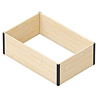 Upyard Hochbeet Gardenbox I-Box (120 x 80 x 40 cm, Holz, Natur)