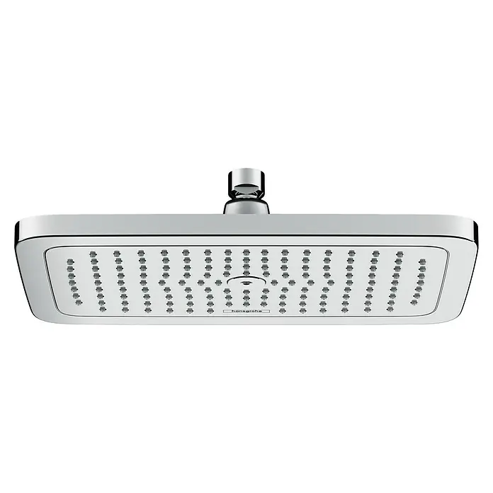 Hansgrohe Croma E Kopfbrause 280 - 17 x 28 cm, Anzahl Funktionen: 1 Stk., Chrom - Quadratischer Hansgrohe Duschkopf aus Chrom, eine elegante und moderne Ergänzung für jedes Badezimmer.