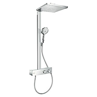 Hansgrohe Duschsystem Raindance E Showerpipe 300 (Mit Thermostatarmatur, Lochabstand: 106,6 cm, Anzahl Strahlarten: 3 Stk., Chrom)