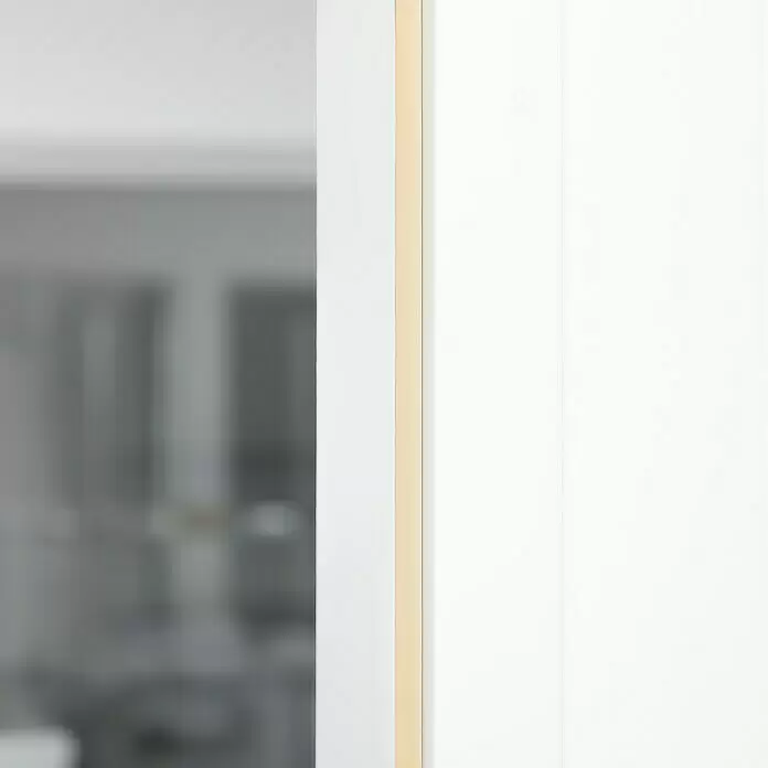 Primo Universaldichtung Densa 25 - Beige, 6 m, Passend für: Fenster, Türen, Möbel mit Spaltenbreite 2 – 5 mm - Vertikale hellgoldene Zierleiste.