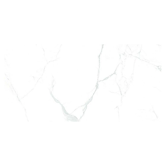 Feinsteinzeugfliese Marble Neo Cala (60 x 120 cm, Weiß/Silber, Glänzend)