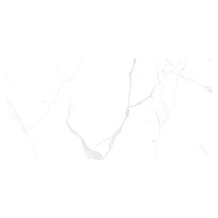 Feinsteinzeugfliese Marble Neo Cala - 60 x 120 cm, Weiß/Silber, Glänzend - Ansicht von oben