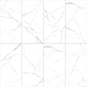 Feinsteinzeugfliese Marble Neo Cala (60 x 120 cm, Weiß/Silber, Glänzend) | BAUHAUS