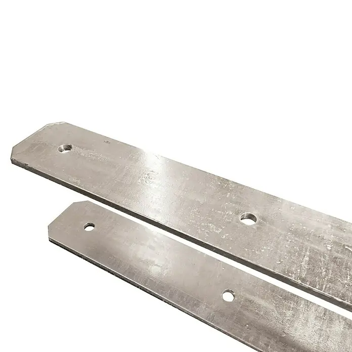 Karibu H-Pfostenanker - Geeignet für: Holzpfosten 9 x 9 cm - Metallplatten mit Bohrungen, ideal für robuste Konstruktionen und Befestigungen im Bauwesen. Galvanisiertes Finish für lange Haltbarkeit.