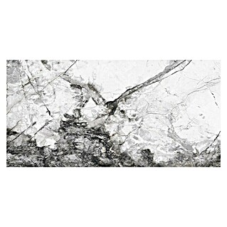 Feinsteinzeugfliese Marble Visage (60 x 120 cm, Dunkelgrau, Glänzend)